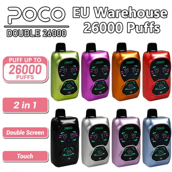 POCO DB 26000 Züge Einweg-Vape 26K Züge Kostenloser Versand EU-Lager
