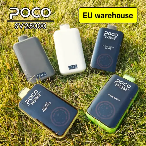 POCO SV 25000 Züge Einweg-Vape Großhandel Kostenloser Versand EU-Lager