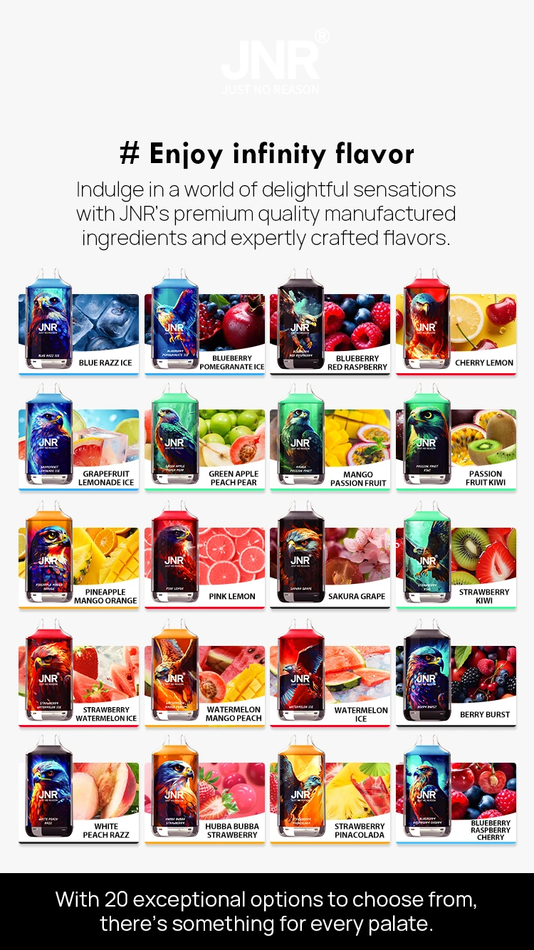 Puff 16k JNR 16000 Züge Falcon Crystal Einweg Vape Stift Kostenloser Versand EU Lager