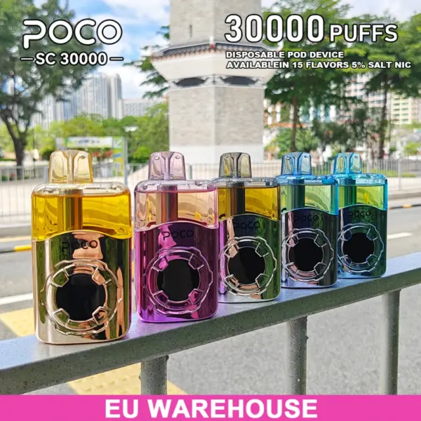 Puff 30K Vape POCO SC 30000 Züge Einweg-Vape Kostenloser Versand EU-Lager