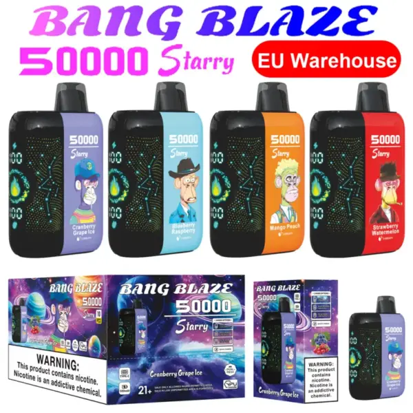 Puff EU Bang Blaze 50000 Züge 50K Starry Einweg Vape Kostenloser Versand