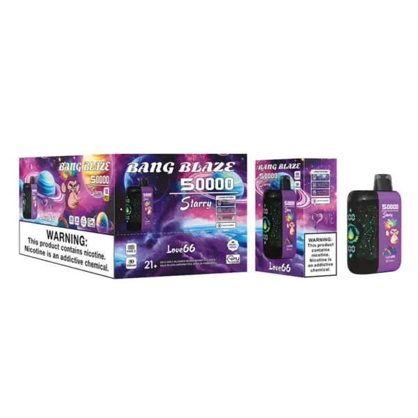 Puff EU Bang Blaze 50000 Züge 50K Starry Einweg Vape Kostenloser Versand