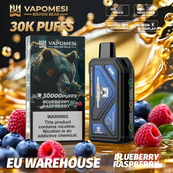 Vapomesi 30k Puffs Brown Bear Einweg Vape 30000 Kostenloser Versand EU Lager