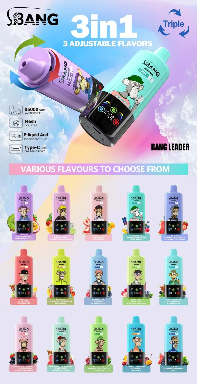 Bang Leader 85k Züge 3 In 1 Beste Einweg Vape 85000 Kostenloser Versand