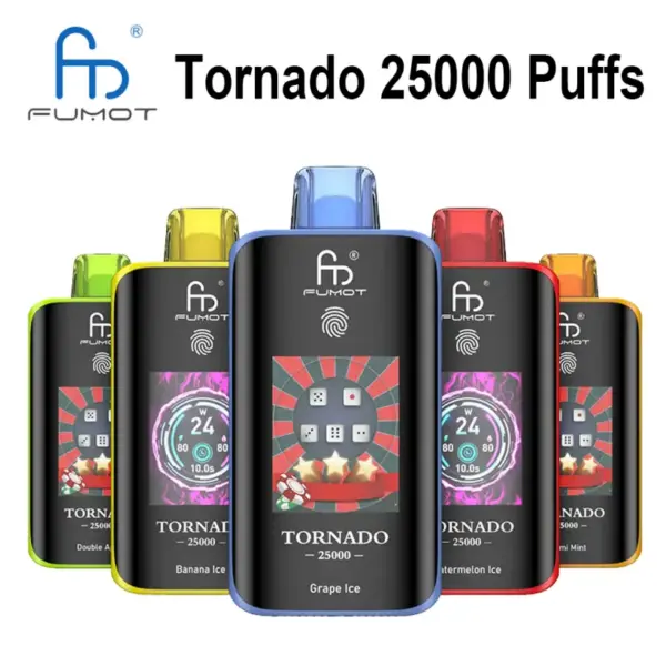 Fumot 25k Puffs Tornado 25000 Einweg Vape Großhandel Kostenloser Versand