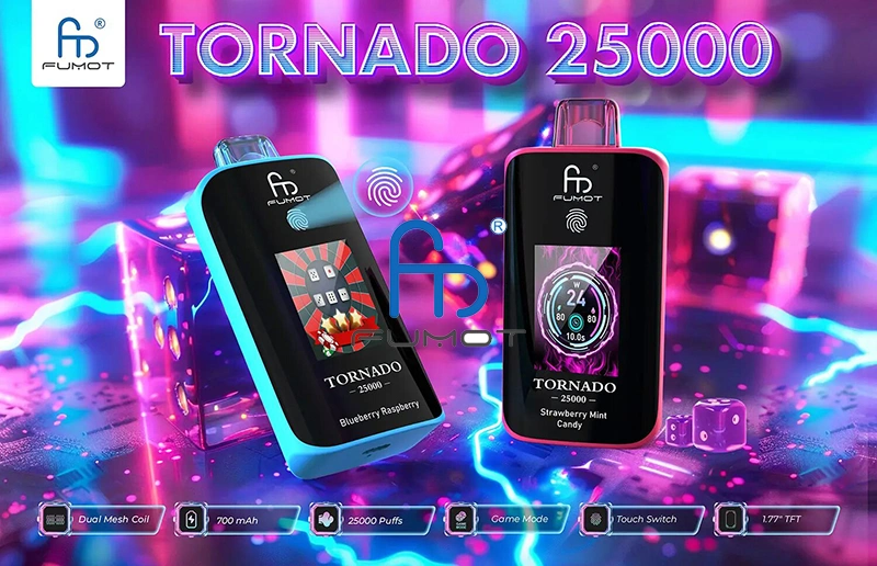 Fumot 25k Puffs Tornado 25000 Einweg Vape Großhandel Kostenloser Versand