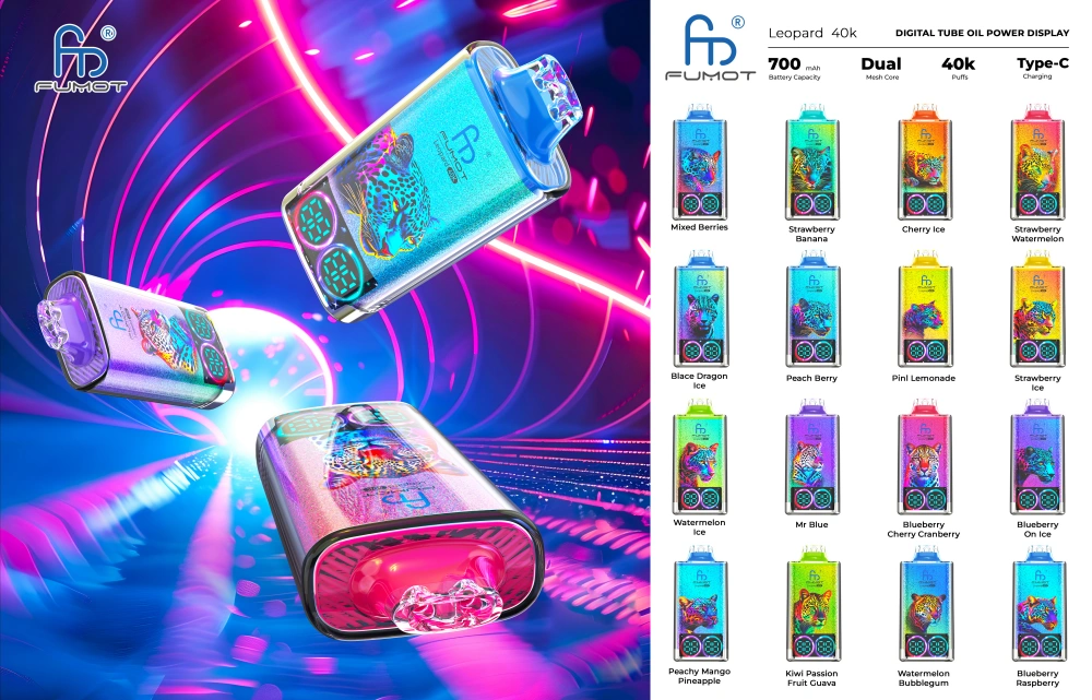 Fumot 40k Puffs Leopard 40000 Bester Einweg Vape Pen Kostenloser Versand