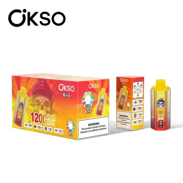 OKSO 120K Puffs 6 In 1 Best Disposable Vape Shop 120000 Kostenloser Versand
