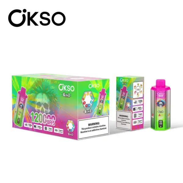 OKSO 120K Puffs 6 In 1 Best Disposable Vape Shop 120000 Kostenloser Versand