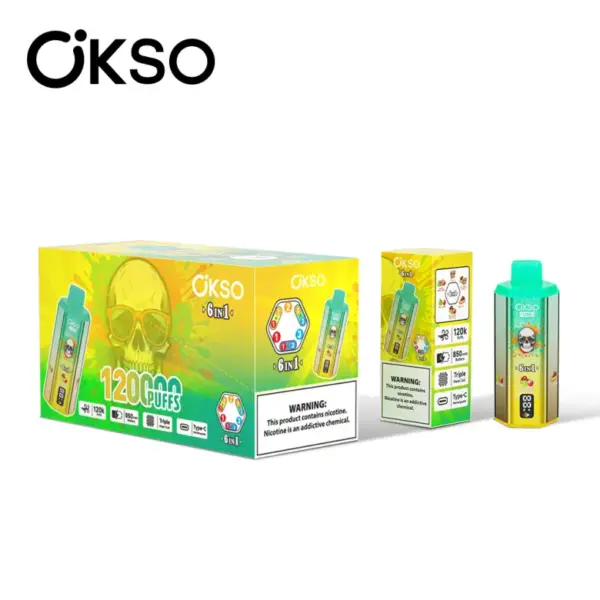 OKSO 120K Puffs 6 In 1 Best Disposable Vape Shop 120000 Kostenloser Versand