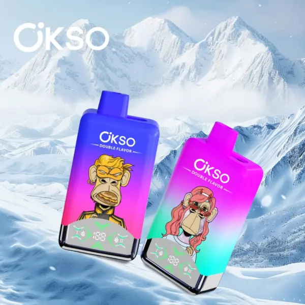 OKSO 60000 Puffs Doppelgeschmack 2 in 1 Einweg Vape Kostenloser Versand EU Lager