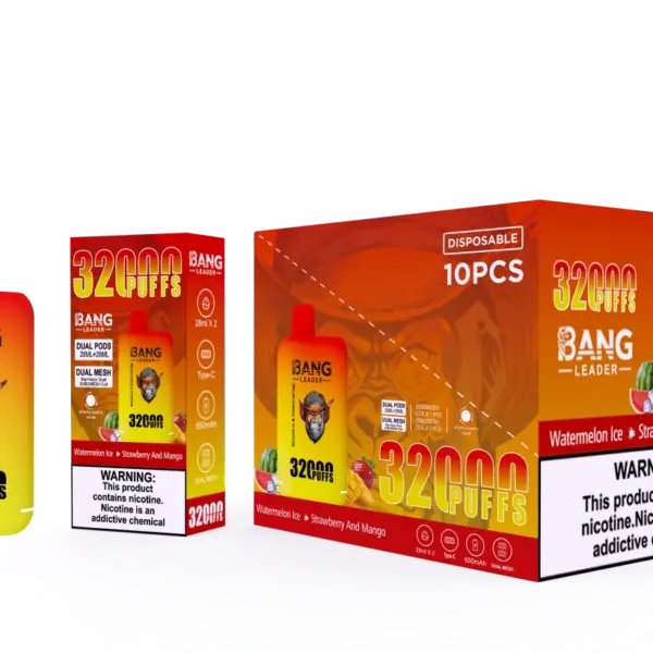 Puff 2 in 1 Bang Leader 32k Züge Einweg Vape Shop Großhandel kostenloser Versand