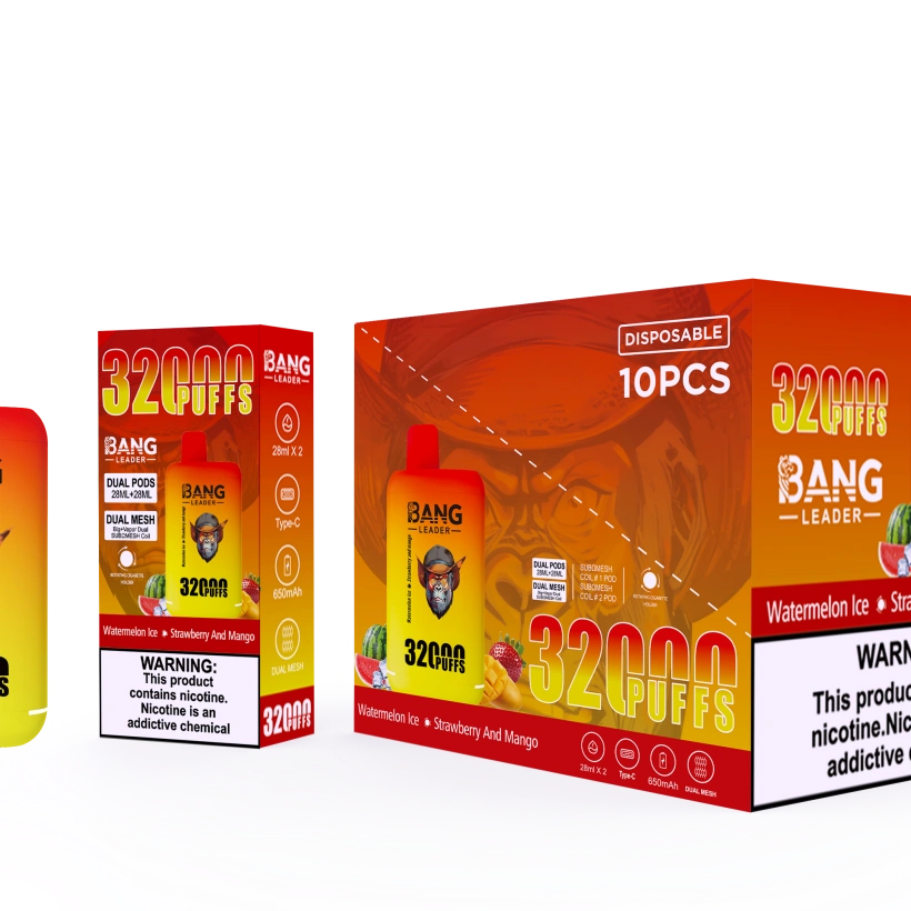 Puff 2 in 1 Bang Leader 32k Züge Einweg Vape Shop Großhandel kostenloser Versand