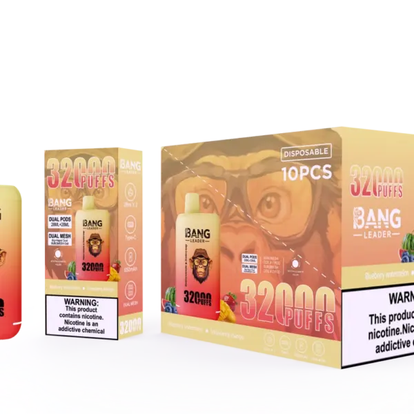 Puff 2 in 1 Bang Leader 32k Züge Einweg Vape Shop Großhandel kostenloser Versand