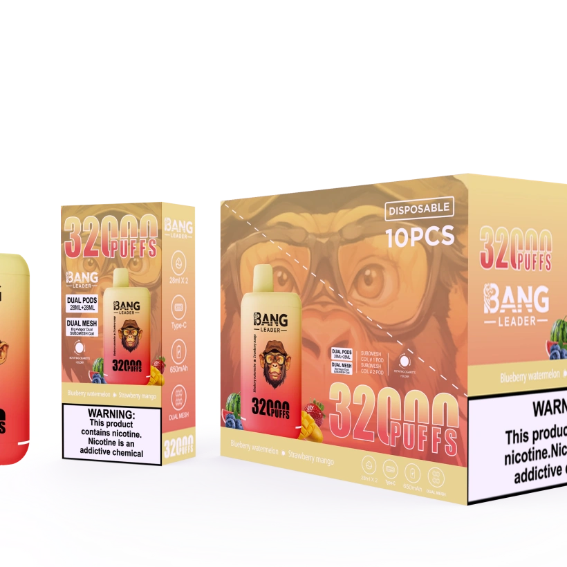 Puff 2 in 1 Bang Leader 32k Züge Einweg Vape Shop Großhandel kostenloser Versand