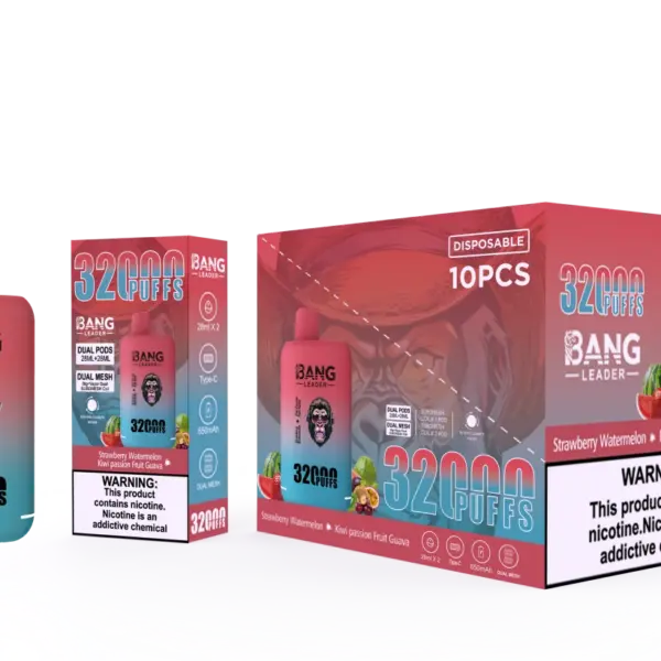 Puff 2 in 1 Bang Leader 32k Züge Einweg Vape Shop Großhandel kostenloser Versand