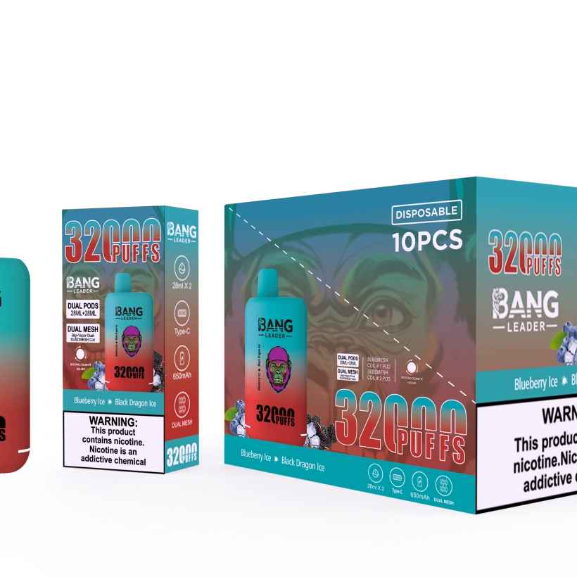 Puff 2 in 1 Bang Leader 32k Züge Einweg Vape Shop Großhandel kostenloser Versand