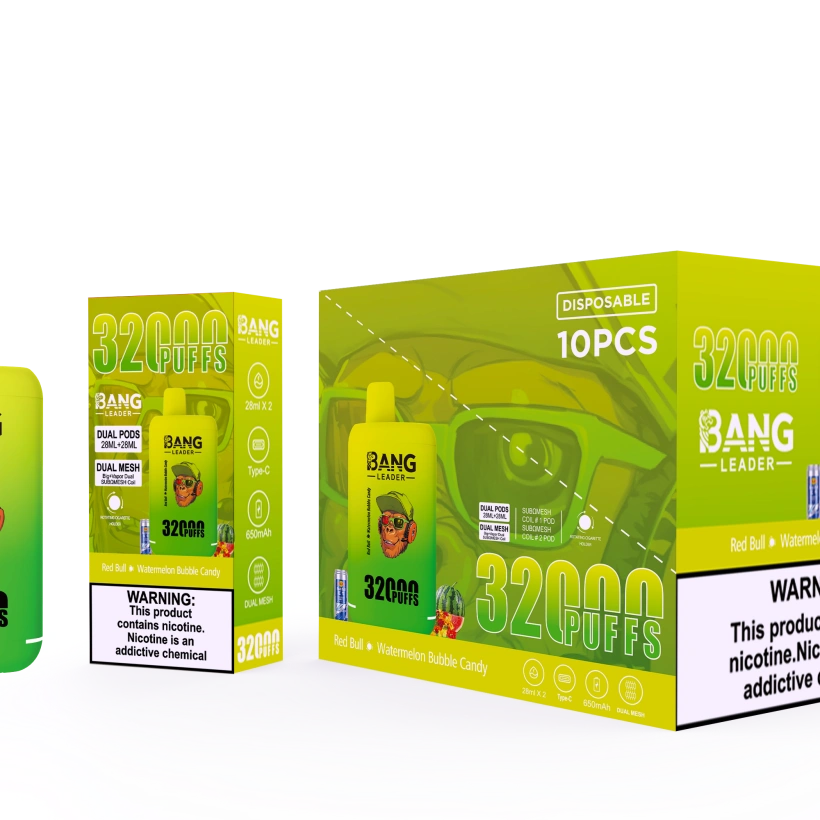 Puff 2 in 1 Bang Leader 32k Züge Einweg Vape Shop Großhandel kostenloser Versand