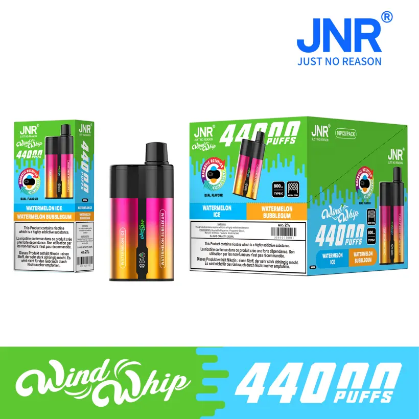 Puff 44k JNR 44000 Puffs Windwhip 2 in 1 Einweg Vape Shop Kostenloser Versand