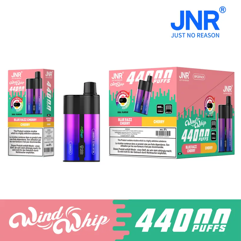 Puff 44k JNR 44000 Puffs Windwhip 2 in 1 Einweg Vape Shop Kostenloser Versand