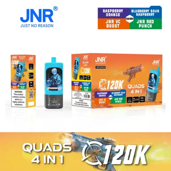 Puff JNR 120K Quads 120000 Puffs 4 in 1 Einweg Vape Shop Großhandel Kostenloser Versand