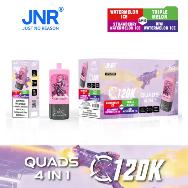 Puff JNR 120K Quads 120000 Puffs 4 in 1 Einweg Vape Shop Großhandel Kostenloser Versand