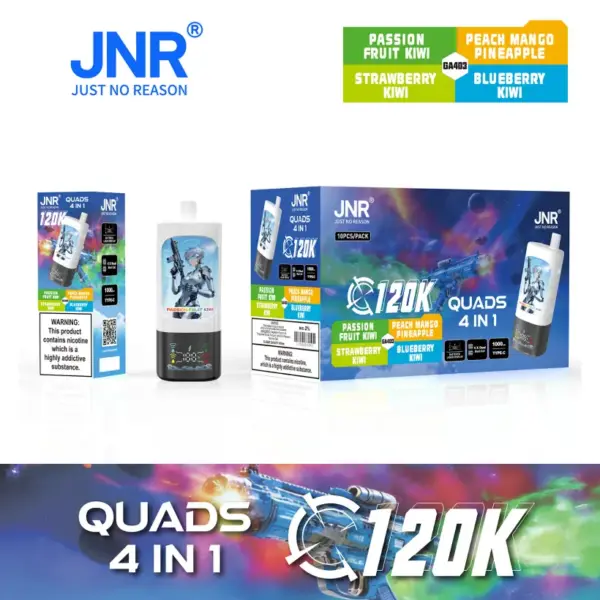 Puff JNR 120K Quads 120000 Puffs 4 in 1 Einweg Vape Shop Großhandel Kostenloser Versand