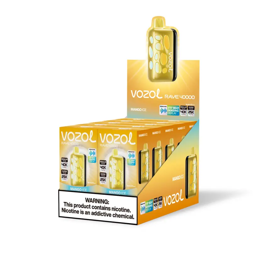 Vozol Rave 40000 Züge 40K Einweg Vape Dual Power Modus Kostenloser Versand EU Lager