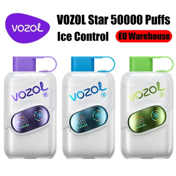 Vozol Star 50k Züge 50000 Ice Control Einweg Vape Kostenloser Versand EU Lager