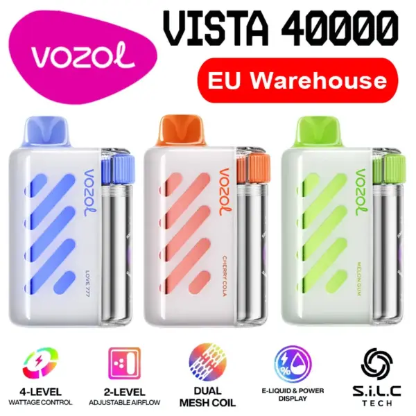 Vozol Vista 40000 Züge 40K Einweg Vape Shop Kostenloser Versand EU Lager