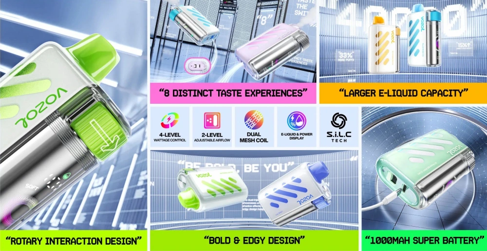 Vozol Vista 40000 Züge 40K Einweg Vape Shop Kostenloser Versand EU Lager