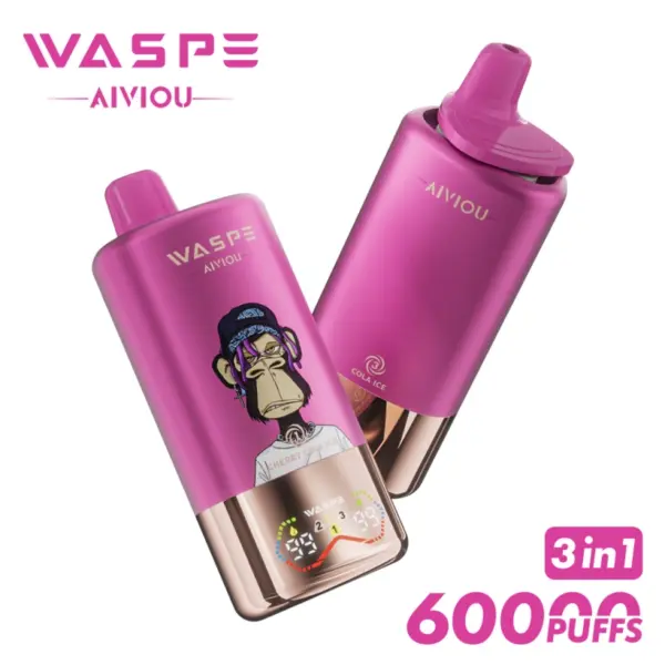WASPE 60000 Züge 3 in 1 Einweg Vape AIVIOU Kostenloser Versand EU Lager