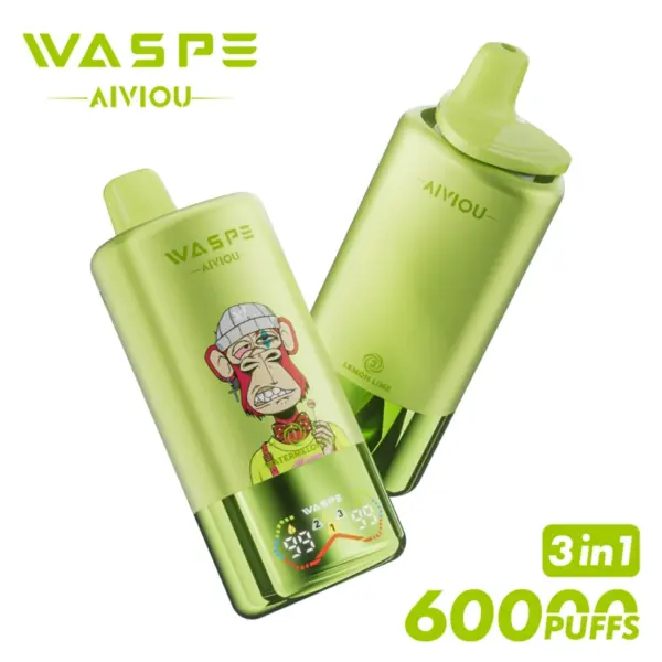 WASPE 60000 Züge 3 in 1 Einweg Vape AIVIOU Kostenloser Versand EU Lager