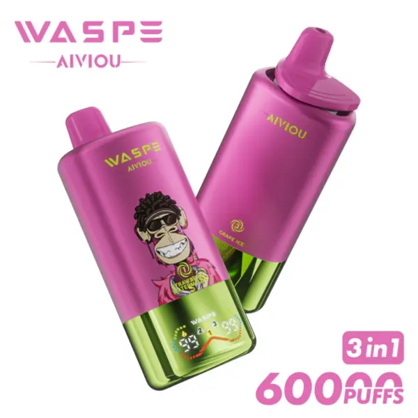 WASPE 60000 Züge 3 in 1 Einweg Vape AIVIOU Kostenloser Versand EU Lager