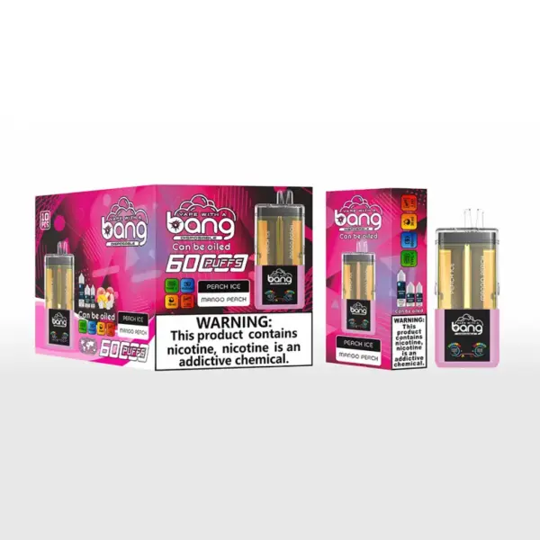 Bang 60000 Puffs 60K 2 In 1 Wiederaufladbare Crystal Einweg Vape 2 X 10 Ml E Liquid