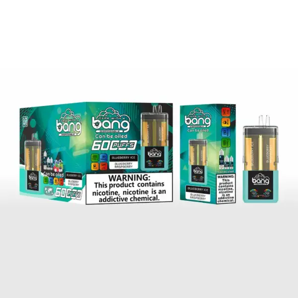 Bang 60000 Puffs 60K 2 In 1 Wiederaufladbare Crystal Einweg Vape 2 X 10 Ml E Liquid