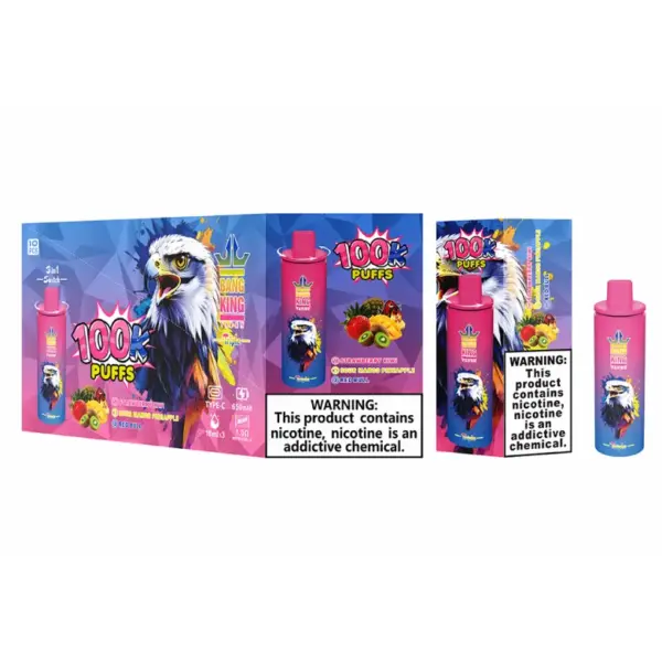 Bang King 100000 Puffs 100K Einweg Vape 3 in 1 Triple Aromen Kostenloser Versand Großhandel