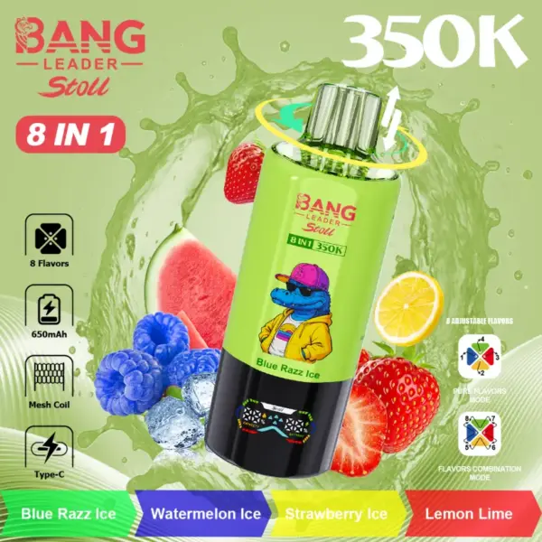 Bang Leader 350k Züge Stoll Einweg Vape 350000 Kostenloser Versand China-Lager