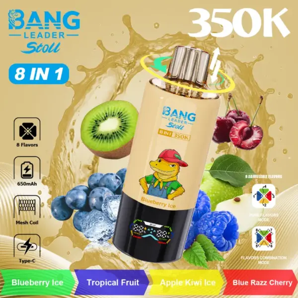 Bang Leader 350k Züge Stoll Einweg Vape 350000 Kostenloser Versand China-Lager