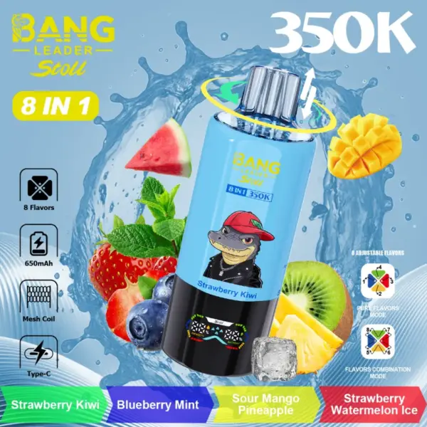 Bang Leader 350k Züge Stoll Einweg Vape 350000 Kostenloser Versand China-Lager