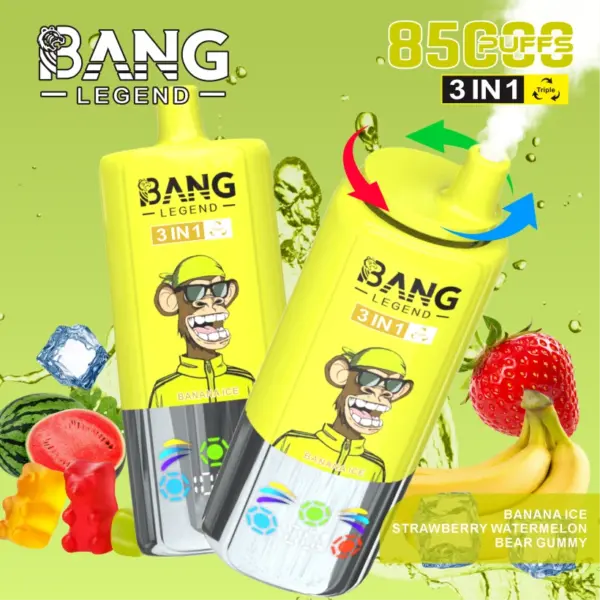 Bang Legend 85000 Puffs 85k Einweg Vape 3 in 1 Kostenloser Versand aus China Lager