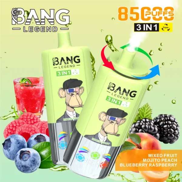 Bang Legend 85000 Puffs 85k Einweg Vape 3 in 1 Kostenloser Versand aus China Lager