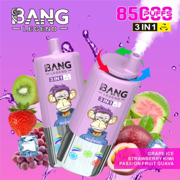 Bang Legend 85000 Puffs 85k Einweg Vape 3 in 1 Kostenloser Versand aus China Lager