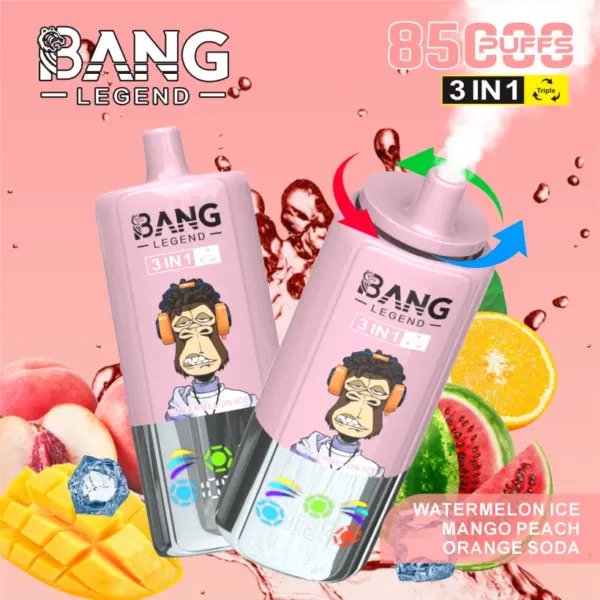Bang Legend 85000 Puffs 85k Einweg Vape 3 in 1 Kostenloser Versand aus China Lager