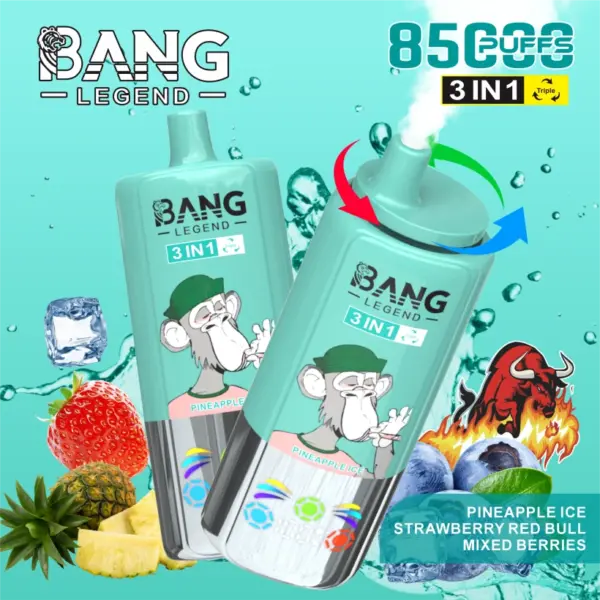 Bang Legend 85000 Puffs 85k Einweg Vape 3 in 1 Kostenloser Versand aus China Lager