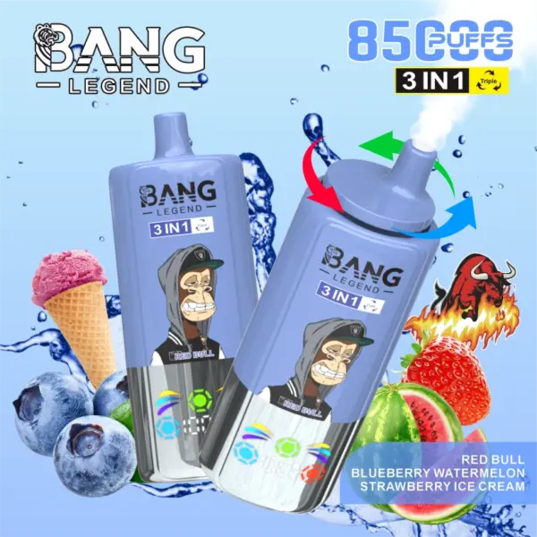 Bang Legend 85000 Puffs 85k Einweg Vape 3 in 1 Kostenloser Versand aus China Lager
