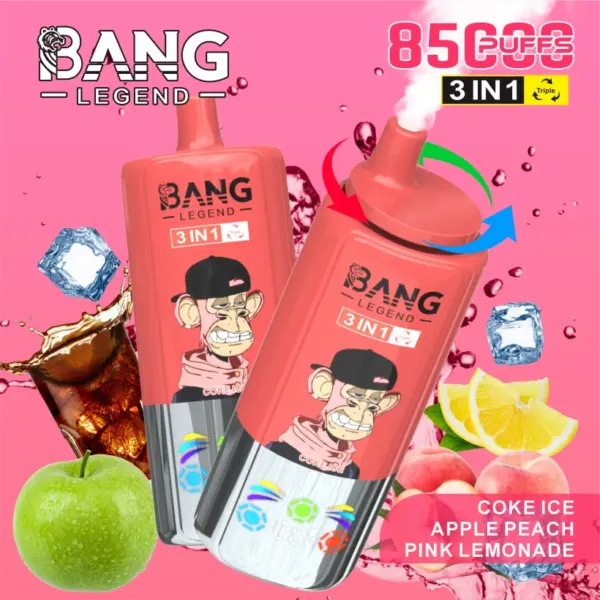 Bang Legend 85000 Puffs 85k Einweg Vape 3 in 1 Kostenloser Versand aus China Lager