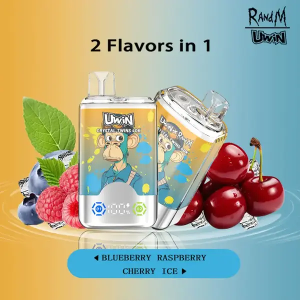 EU Vape Uwin 40k Züge Crystal Twins 2 in 1 Elektronische Zigarette Kostenloser Versand
