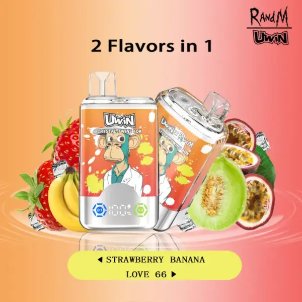 EU Vape Uwin 40k Züge Crystal Twins 2 in 1 Elektronische Zigarette Kostenloser Versand