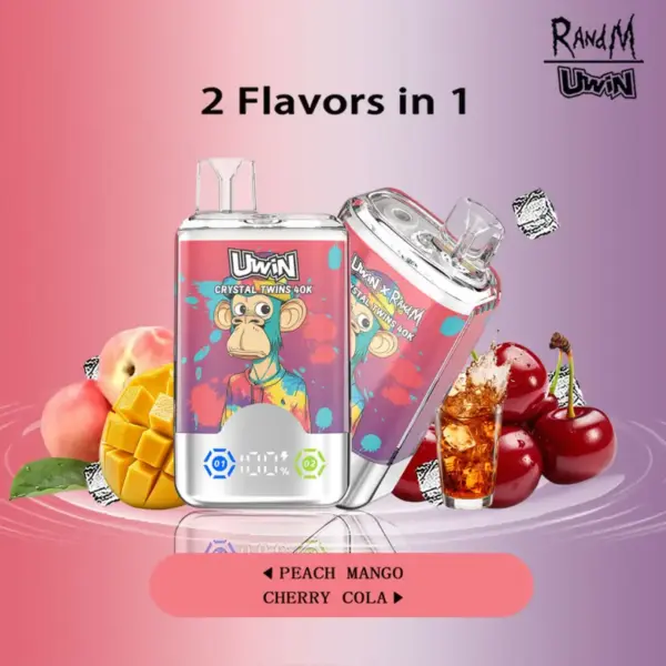 EU Vape Uwin 40k Züge Crystal Twins 2 in 1 Elektronische Zigarette Kostenloser Versand